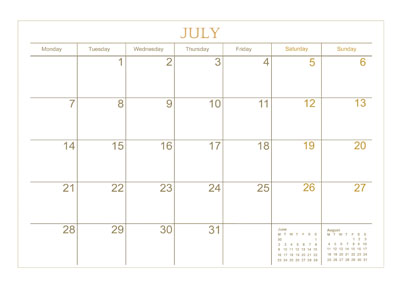 Mushroom art calendar_2025_July