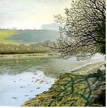 by Terras Bridge, south-east Cornwall, acrylic on canvas