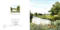 River Stour at Canford, greetings card from watercolour painting